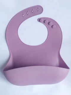 Babero Silicona Violeta