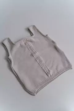 Chaleco Tejido Gris Melange