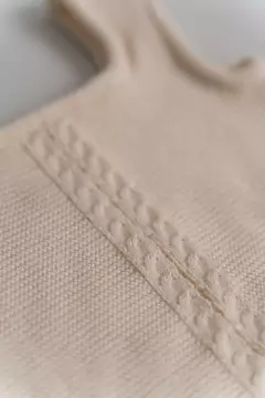 Chaleco Tejido Crudo - comprar online