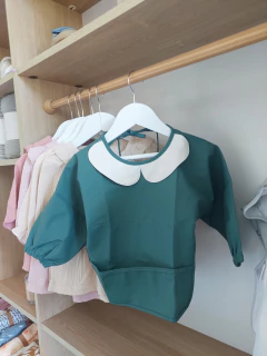 Babero Manga Larga Verde - comprar online