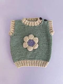 Chaleco Flower Verde