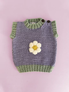 Chaleco Flower Lila