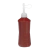 Almotolia 500ml Em PE, Cor Ambar, Bico Reto