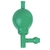 Pêra Pipetadora em PVC (Verde) com 3 Válvulas (Esferas em PP)