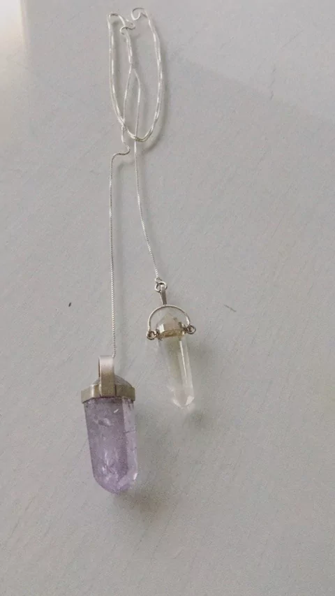 Free colar ametista&cristal