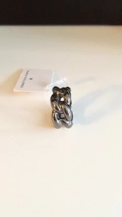 Anel correntes ródio - comprar online