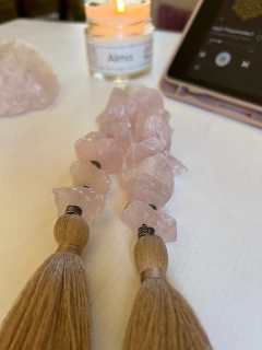 colar de mesa Quartzo Rosa - loja online