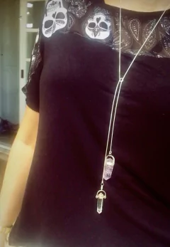 Free colar ametista&cristal - comprar online