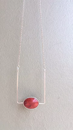 Gargantilha Geometria SAGRADA| Coral