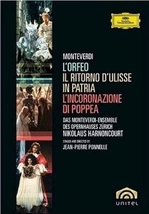 Monteverdi: L´Orfeo / Il ritorno d´Ulisse in Patria / L´incoronazione di Poppea (Box set: 5 DVDs)