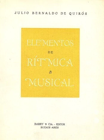 Elementos de rítmica musical - Julio Bernaldo de Quirós - Libro