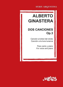 Alberto Ginastera - Dos canciones Op.3 (Partituras para canto y piano)