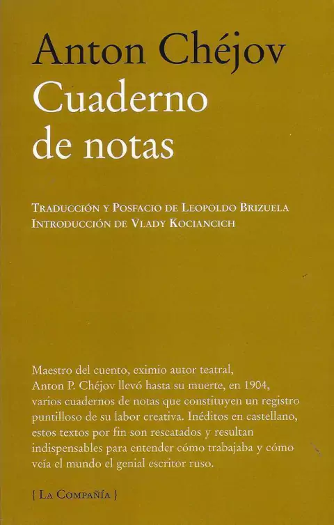 Cuaderno de notas - Anton Chéjov - Libro