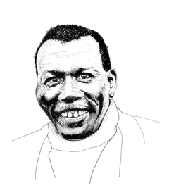 Elvin Jones - Hernán Merlo - Dibujo (32 x 47 cm)