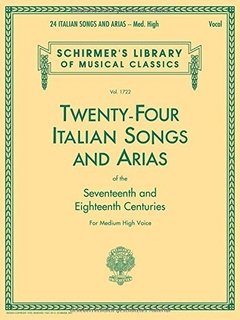 24 Italian Songs & Arias for Medium Low Voice ( Libro + CD )