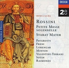 Música Sacra - Rossini - Petite Messe Solennelle / Stabat Mater: Pavarotti / Freni..(2 CDs).