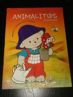 Animalitos divertidos - Pinto, pego y juego - Libro