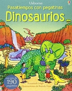 Dinosaurios. Pasatiempos con pegatinas - Susannah Leigh - Libro