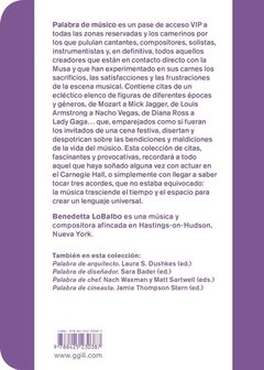 Palabra de músico - Benedetta LoBalbo - Libro - comprar online