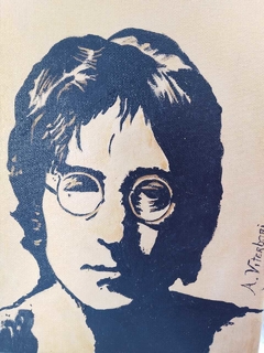 Alejandra Viterbori - John Lennon (Acrílico) - Serie "Ídolos del Rock"