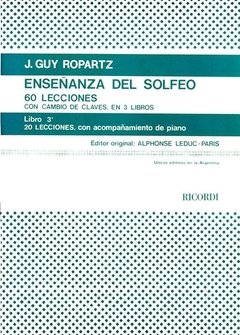 Enseñanza del solfeo - Libro 3 - Guy L. Lopartz