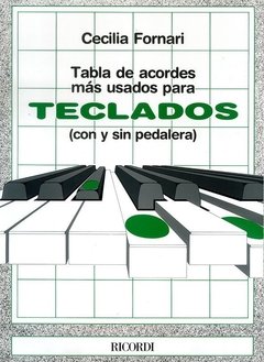 Cecilia Fornari - Tabla de acordes más usados para teclado - Libro