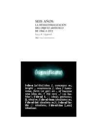 Seis años - Lucy R. Lippard - Libro