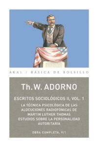 Escritos sociológicos II - Vol. 1 - Obra Completa 9/2 - Th. W. Adorno - Libro