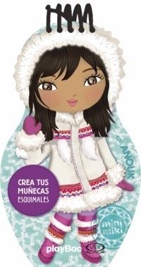 Crea tus muñecas esquimales con Anouk - Libro de colorear y pegatinas