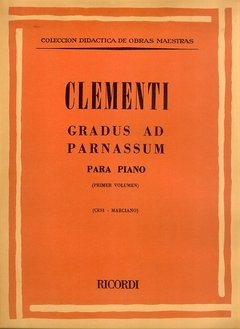 Clementi - Gradus ad Parnassum vol. 1. - Para piano - Libro