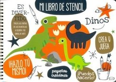 Dinos - Mi libro de stencil