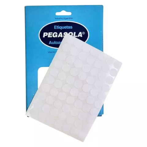 ETIQUETA PEGASOLA 3081 OJALILLOS - CAJA X 30