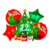 SET GLOBOS METALIZADOS NAVIDAD X5