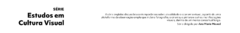 Banner da categoria Série Estudos em Cultura Visual