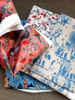 BATISTA "flores azul" - comprar online