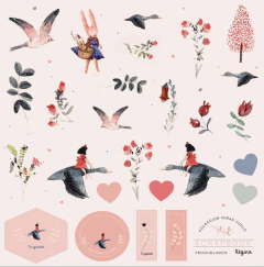 COLECCIÓN SCRAPBOOK "NIÑA VUELO" - comprar online