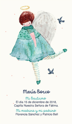 TARJETAS DE NACIMIENTO Y BAUTISMO (angelita)