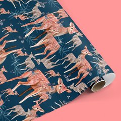Papel estampado "Ciervo azul" - comprar online