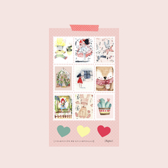 Sobres + Papel Carta "oso josé" + estampillas - tienda online