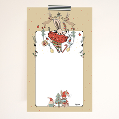 Block Papel Carta Navidad ocre - comprar online