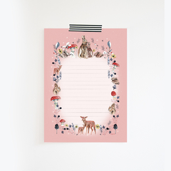 Sobres + Papel Carta "bosque" + estampillas