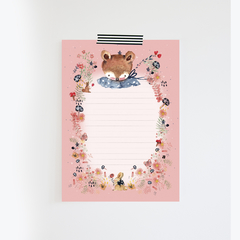 Sobres + Papel Carta "oso josé" + estampillas