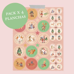 Stickers ////PACK X 4 "REGALOS NAVIDAD"