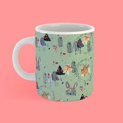 Taza acrílica navidad cereza