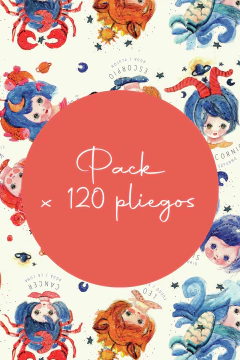 PACK X 120 PAPEL 35X50 "NIÑAS ASTRO" - comprar online