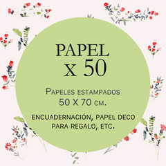 50 papeles 50 x 70 cm.