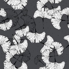 Autoadhesivo "ginkgo negro"