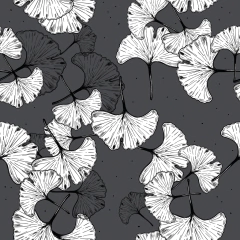 Autoadhesivo "ginkgo negro"