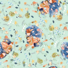 Autoadhesivo "agua de luna CELESTE" - comprar online
