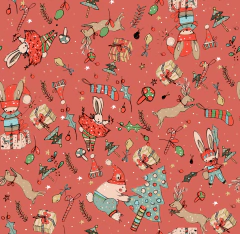 Autoadhesivo "NAVIDAD CONFITE ROJO"